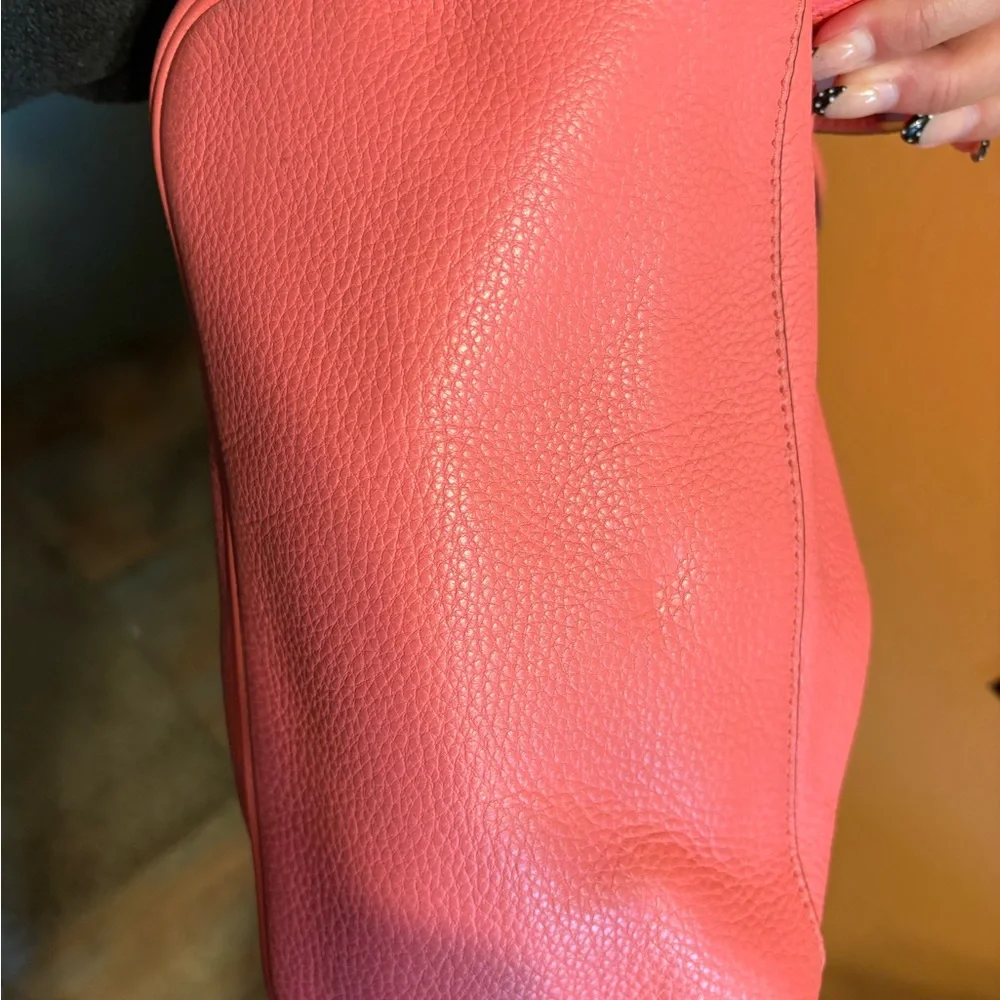 Michael Kors Pink coral Leather purse medium Backpack - Picture 10 of 10